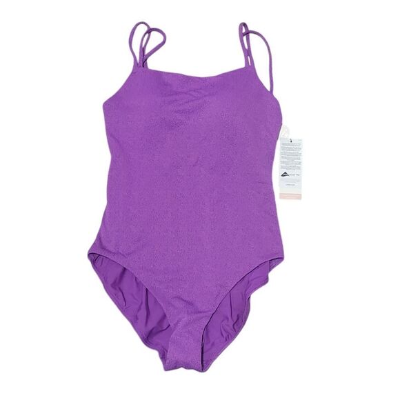 CALIA by Carrie Underwood Purple Textured Swimsuit - Picture 1 of 6